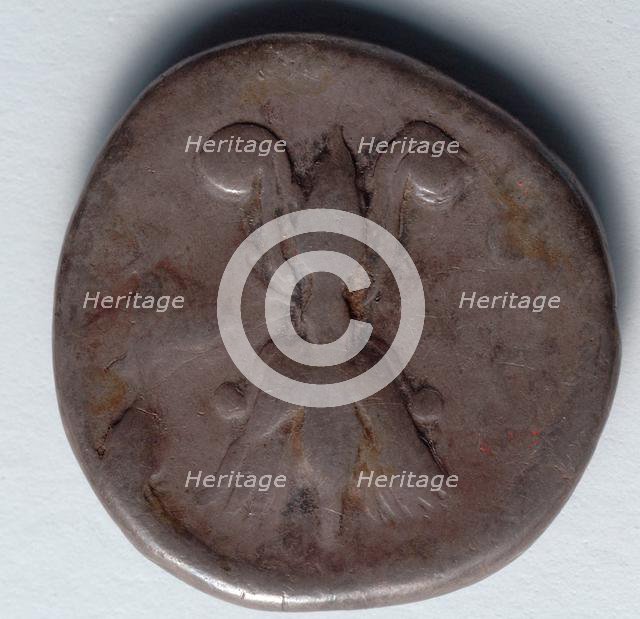 Stater: Fulmen with Wings at one end and Volutes at other (reverse), 471-421 BC. Creator: Unknown.