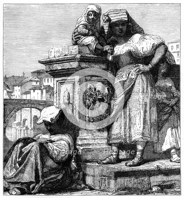 'Women of the Campagne in Rome', c1890. Artist: Unknown