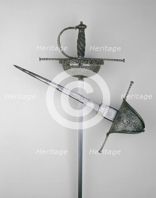Cup-Hilted Rapier, Italy, c. 1650/60. Creator: Unknown.