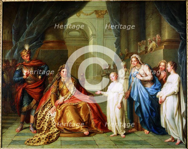 Athaliah and Jehoash, 1741. Creator: Coypel, Charles-Antoine (1694-1752).