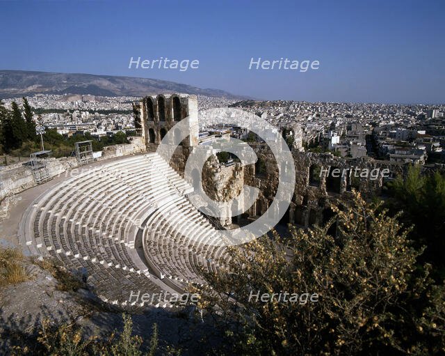 Odeon of Herodes Atticus, Athens, Greece, 2018. Creator: Ethel Davies.