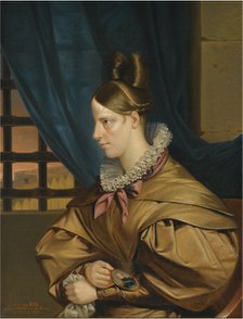 Duchesse de Berry imprisoned in the Chateau of Blaye, End 1830s. Artist: Riss, François Nicolas (1804-1886)