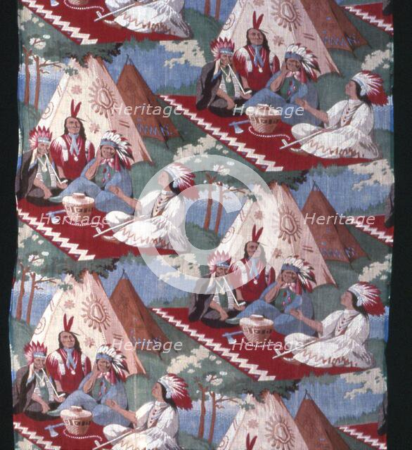 Panel (Furnishing Fabric), United States, 19th century. Creator: Unknown.