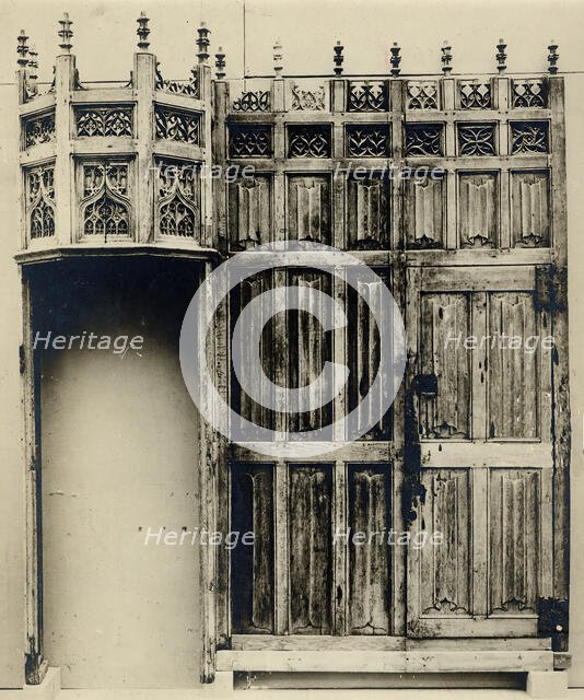 Vestibule and Wainscoting, French, 15th century. Creator: Unknown.