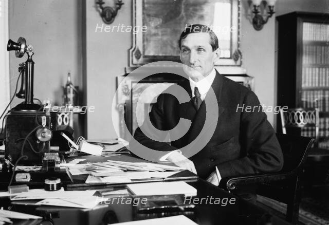 Sec'y. McAdoo at desk, 1913. Creator: Bain News Service.