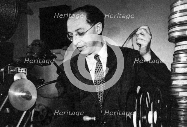 Aaron Copland (1900-1990), American composer. Artist: Unknown