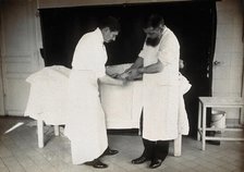 F  Lejars demonstrating operation techniques, c1900s. Creator: E Guillot.