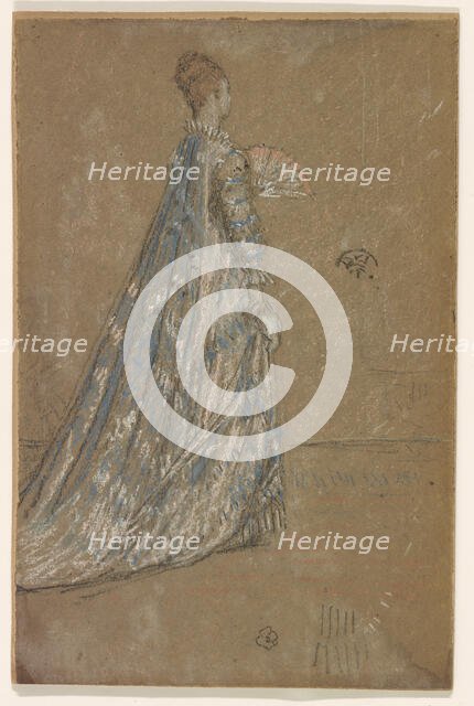 The Blue Dress, 1871. Creator: James Abbott McNeill Whistler.