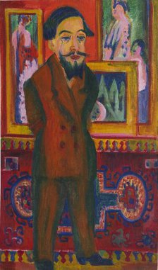 Portrait of Leon Schames, 1922-1924. Creator: Kirchner; Ernst Ludwig (1880-1938).