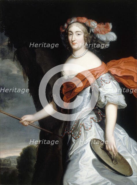 Portrait of Anne Marie Louise d'Orléans (1627-1693), Duchess of Montpensier, c. 1660. Creator: Beaubrun, Henri (1603-1677).