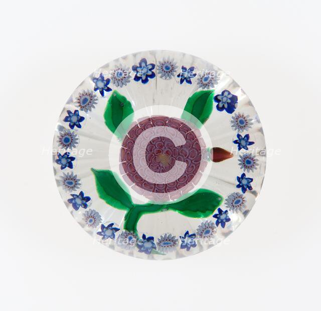 Paperweight, France, c. 1848-55. Creator: Saint-Louis Glassworks.