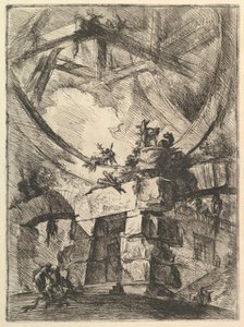 The Giant Wheel, from Carceri d'invenzioni (Imaginary Prisons), ca. 1749-50. Creator: Giovanni Battista Piranesi.