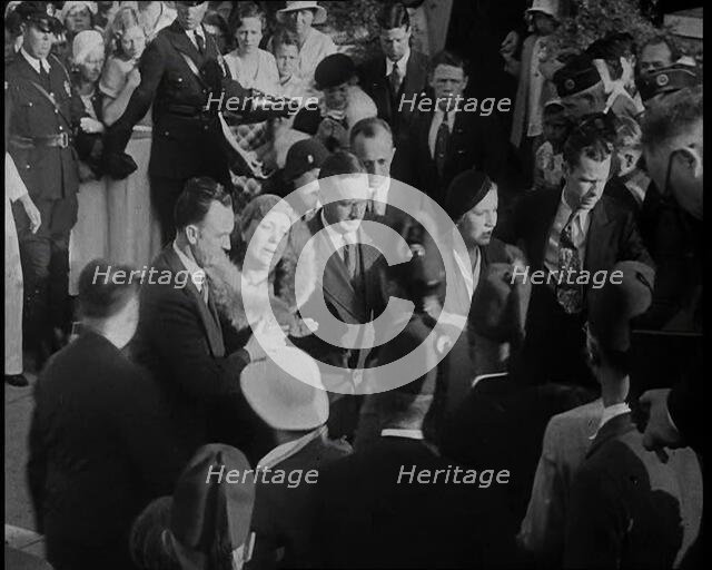 The Crying Family of Anton Cermak at the Funeral, 1933. Creator: British Pathe Ltd.