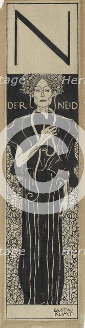 The Envy, 1898. Creator: Klimt, Gustav (1862-1918).