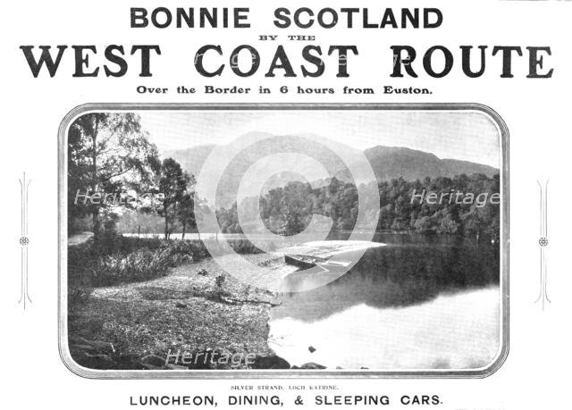 Bonnie Scotland by the West Coast Route - over the border in 6 hours from Euston, 1909. Creator: Unknown.