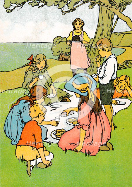 'A Christmas Dinner in New Zealand', 1912. Artist: Charles Robinson.