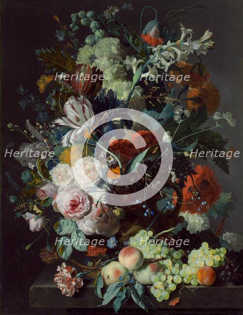 Still Life with Flowers and Fruit, c. 1715. Creator: Jan van Huysum.