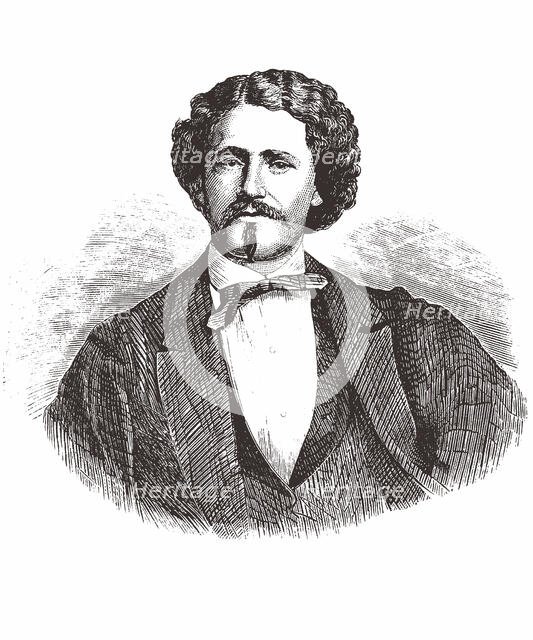 Portrait of the composer Cesare Cutolo (1826-1867). Creator: Anonymous.