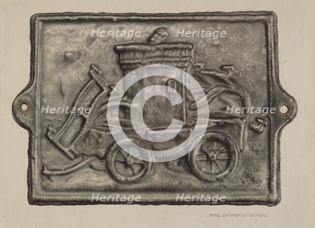 Firemark, c. 1940. Creator: Rose Campbell-Gerke.