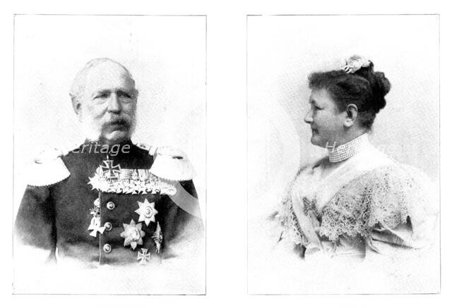 The Seventieth Birthday of the King of Saxony - the King and Queen of Saxony, 1898. Creators: Nicola Perscheid, Mayer.