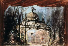 Set design for Mozart's The Magic Flute, 1863. Artist: Unknown