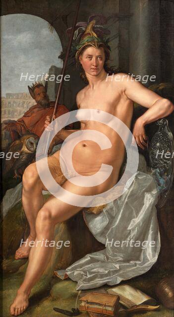 Minerva, 1611. Creator: Goltzius, Hendrick (1558-1617).