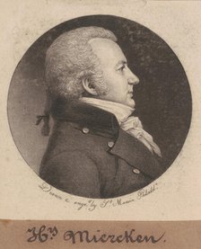 Henry Miercken, 1798-1803. Creator: Charles Balthazar Julien Févret de Saint-Mémin.