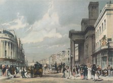 View of Regent Street looking towards the Quadrant with Hanover Chapel in the foreground, 1842 Artist: Thomas Shotter Boys.