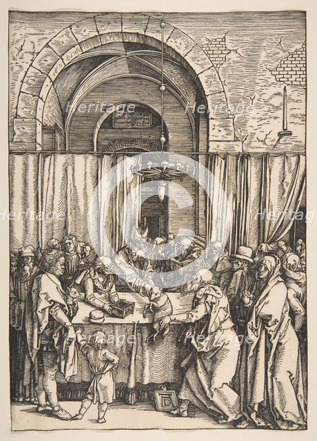 The Rejection of Joachim's Offering, from The Life of the Virgin, ca. 1504. Creator: Albrecht Durer.