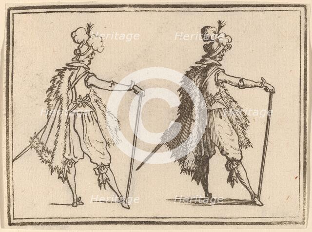 Gentleman with Cane, 1621. Creator: Edouard Eckman.