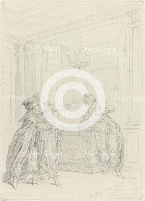 Calmine, quel objet vient Effrayer ma vue?. Creator: Hubert Francois Gravelot.