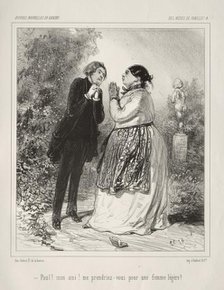 Des Mères de Famille!. Creator: Paul Gavarni (French, 1804-1866).