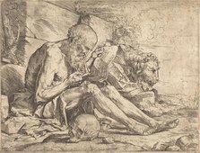 Saint Jerome Reading, c. 1624. Creator: Jusepe de Ribera.