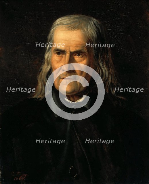 Portrait of Friedrich Rückert (1788-1866), 1864. Creator: Froriep, Bertha (1833-1920).