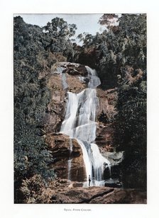 Waterfall in Tijuca, Rio de Janeiro, Brazil, 19th century. Artist: Unknown