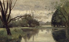 L'étang aux canards (The duck pond), 1855-1859. Creator: Corot, Jean-Baptiste Camille (1796-1875).