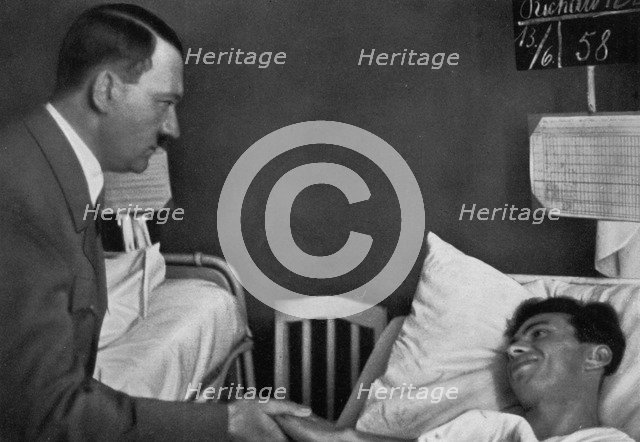 Adolf Hitler visiting a hospital, Reinsdorf, Reinsdorf, Germany, 1936. Artist: Unknown