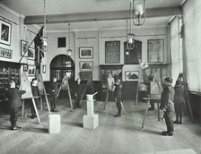 Object drawing art class, Alma Boys School, Bermondsey, London, 1908. Artist: Unknown.