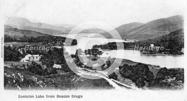 Coniston Lake, Lake District, Cumbria, 1902. Artist: Unknown