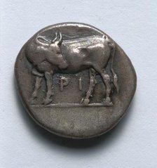 Hemidrachma: Bull (reverse), c. 400 BC. Creator: Unknown.