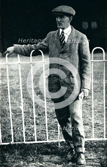 Survivor of a terrible smash: Mr Sydney Pickles, the Caudron expert, 1913 (1934). Artist: Flight Photo.