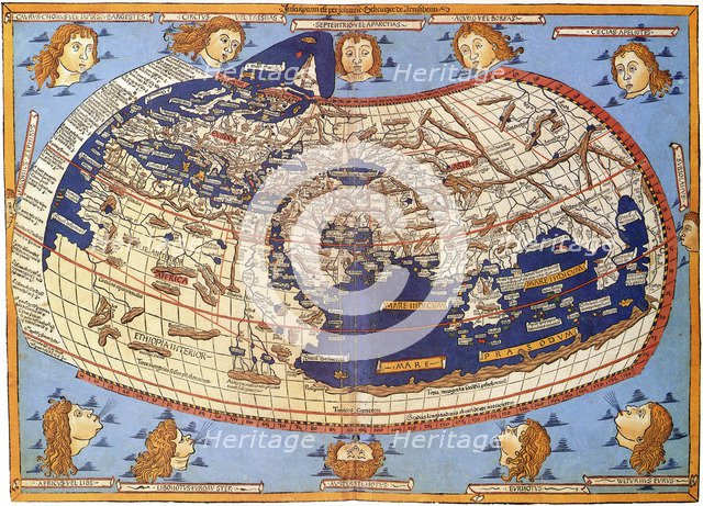 Ptolemy World map, 1467.