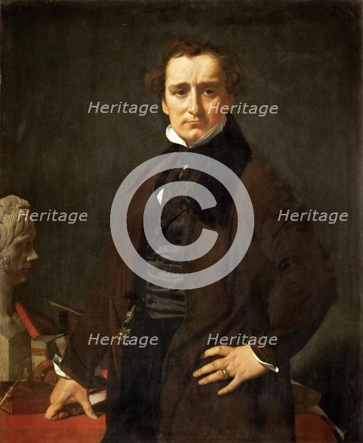 Portrait of the sculptor Lorenzo Bartolini (1777-1850), 1820. Creator: Ingres, Jean Auguste Dominique (1780-1867).