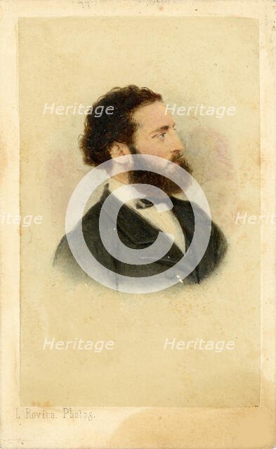 Portrait of Antoni Gaudí (1852-1926), 1878. Creator: Rovira, Leopoldo (ca. 1833-1895).