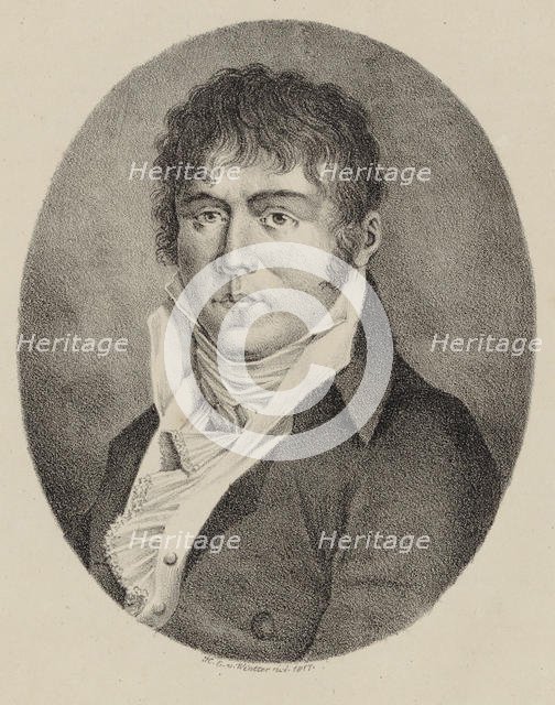Portrait of the Composer Johannes Simon Mayr (1763-1845) , 1817. Creator: Winter, Heinrich Eduard von (1788-1825).
