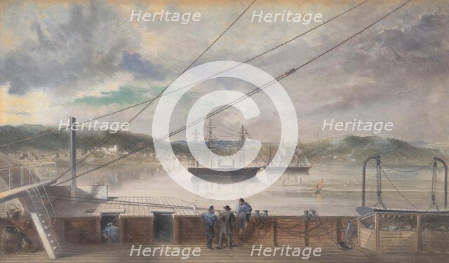 The Settlement and Church of Heart's Content, Newfoundland, 1866. Creator: Robert Charles Dudley.