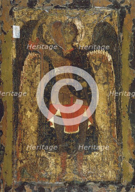 The Appearance of the Archangel Michael to Joshua, the son of Nun, early 13th century. Creator: Byzantine icon.