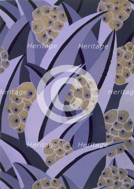 Wallpaper design by Maison Gaillard, pub. 1930. Creator: French School (20th Century).