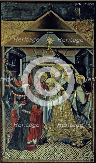  'Adoration of the Shepherds', table of the Verdu altarpiece by Jaume Ferrer II.