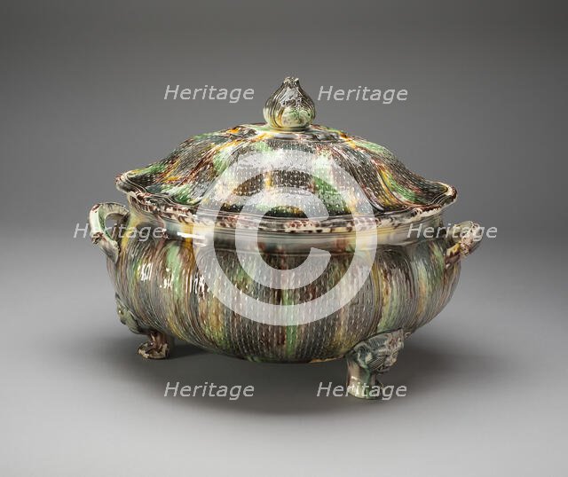 Tureen, Staffordshire, 1750/65. Creator: Staffordshire Potteries.